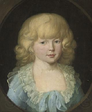 unknow artist Portrait of a young boy, probably Louis Ferdinand of Prussia Germany oil painting art